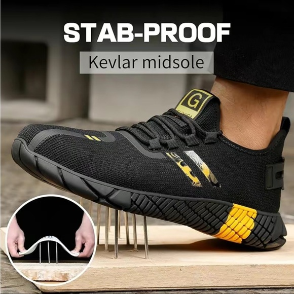 Steel toe shoes for work. New in box mens 11 - Picture 3 of 7